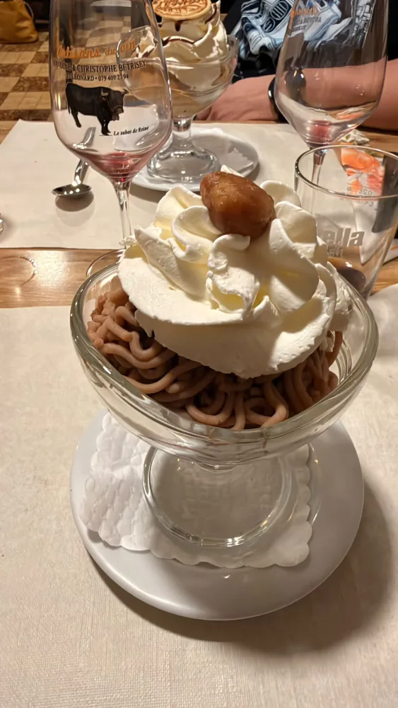 Vermicelles au marron glacé au Rendez-vous des Amis