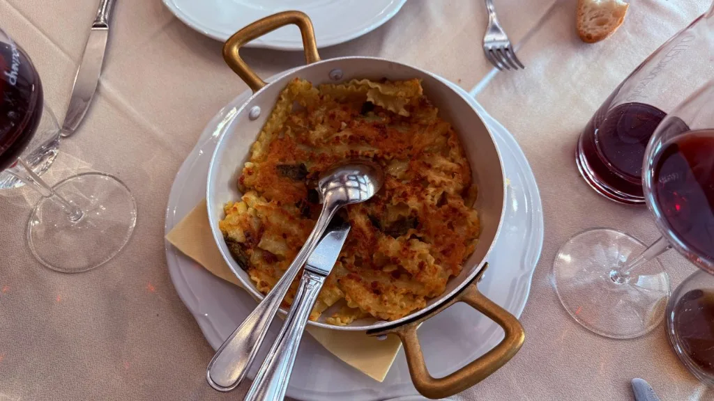 Pâtes gratinées au Divin Porcello
