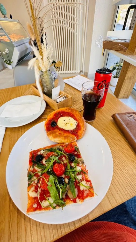 Pizza et pizzetta dégustées chez Alaimo